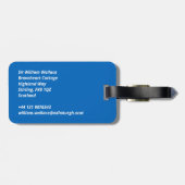 Schotse vlag bagagelabel (Achterkant horizontaal)