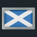 SCHOTSE VLAG BLAUW WIT KRUIS GESP<br><div class="desc">De vlag van Schotland,  ook wel bekend als het Andreaskruis of het Saltire kruis. Dit is de nationale vlag van Schotland en bestaat uit een wit zilver met daarop een blauw veld.</div>