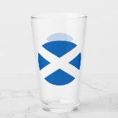 SCHOTSE VLAG BLAUW WIT KRUIS GLAS (Achterkant)