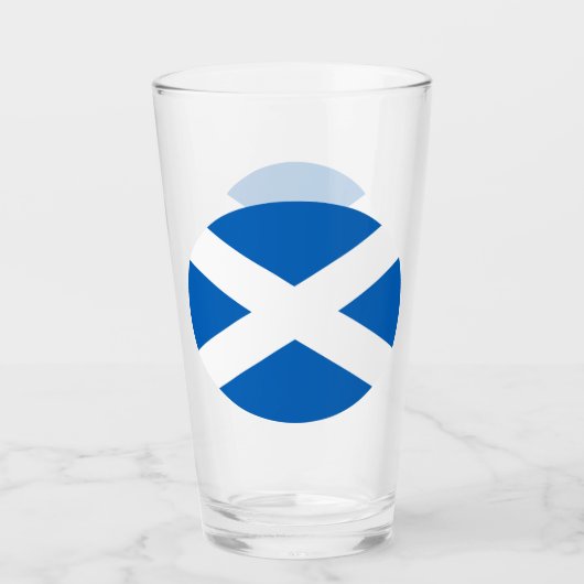 SCHOTSE VLAG BLAUW WIT KRUIS GLAS (Voorkant)