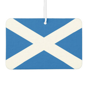 SCHOTSE VLAG BLAUW WIT KRUIS LUCHTVERFRISSER