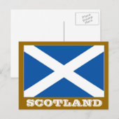 Schotse vlag briefkaart (Voorkant / Achterkant)