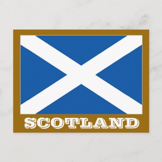 Schotse vlag briefkaart (Voorkant)