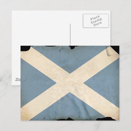 Schotse vlag briefkaart (Voorkant / Achterkant)
