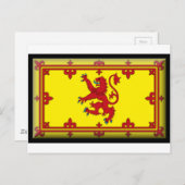 Schotse vlag briefkaart (Voorkant / Achterkant)