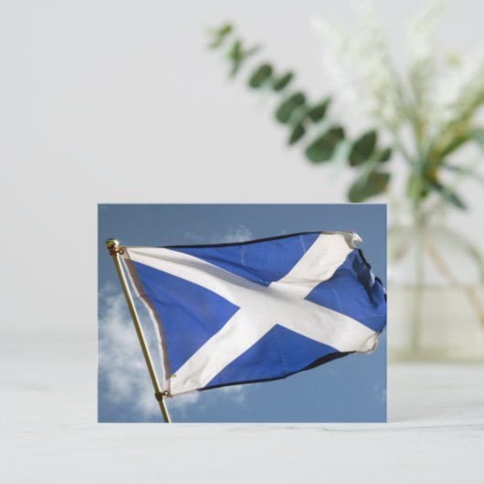 schotse vlag briefkaart (Staand voorkant)
