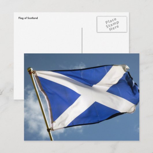 schotse vlag briefkaart (Voorkant / Achterkant)