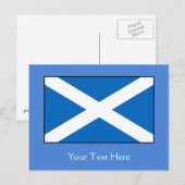 Schotse vlag briefkaart (Voorkant / Achterkant)