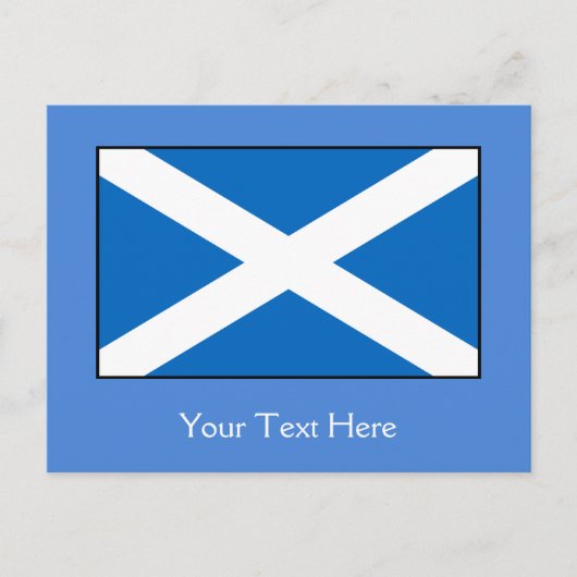 Schotse vlag briefkaart (Voorkant)