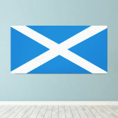 Schotse vlag canvas afdruk (Insitu (Houten vloer))