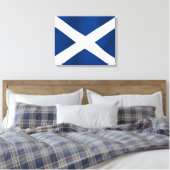 Schotse vlag canvas afdruk (Insitu (Slaapkamer))