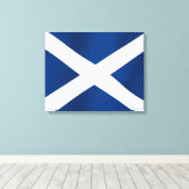 Schotse vlag canvas afdruk (Insitu (Houten vloer))