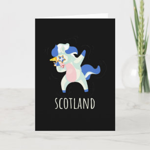 Schotse vlag Dabbing Unicorn Kaart