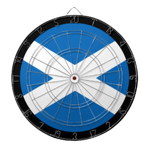 Schotse vlag-dartboard en darts/game-board dartbord