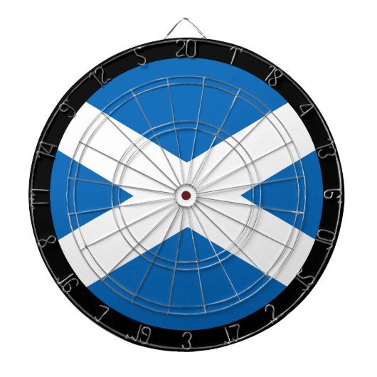 Schotse vlag-dartboard en darts/game-board dartbord (Voorkant)