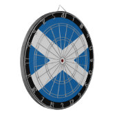 Schotse vlag-dartboard en darts/game-board dartbord (Voorkant Links)