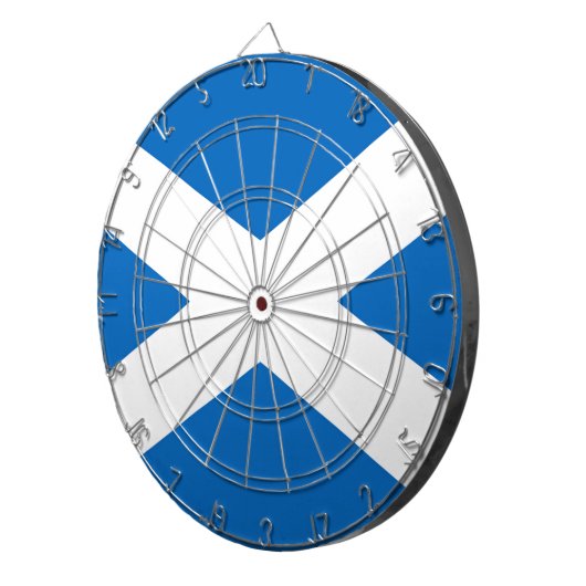 Schotse vlag dartbord (Voorkant Rechts)
