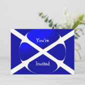 Schotse vlag elke keer kaart (Staand voorkant)