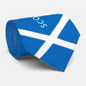 Schotse vlag en Lion Rampant Stropdas (Opgerold)