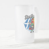 Schotse vlag en Piper Matglas Bierpul (Voorkant rechts)