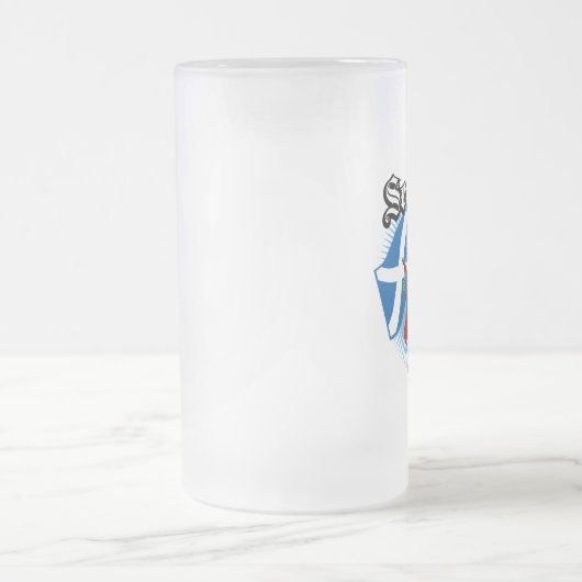 Schotse vlag en Piper Matglas Bierpul (Center)