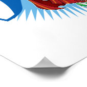 Schotse vlag en Piper Poster (Hoek)