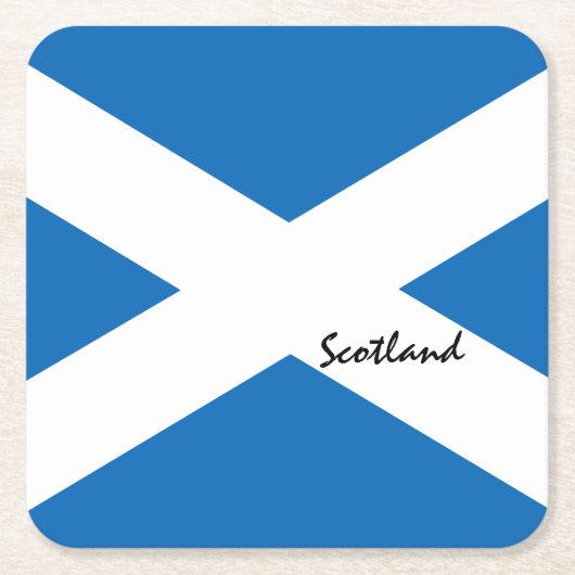Schotse vlag en Schotland Land Patriots/sportfans Kartonnen Onderzetters (Voorkant)