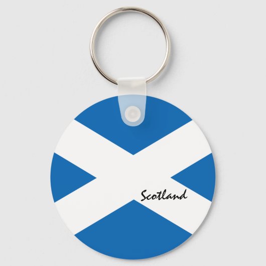 Schotse vlag en Schotland, patriottisch, reizen/sp Sleutelhanger (Voorkant)
