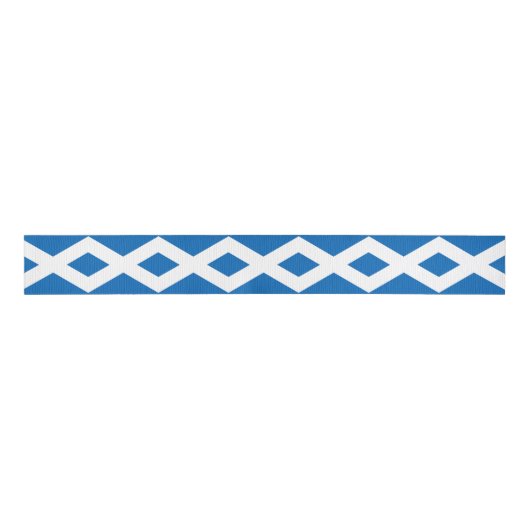Schotse vlag en Schotland reizen, vakantie/sport Grosgrain Lint (Voorkant)