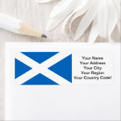 Schotse vlag etiket (Insitu)