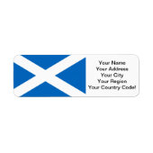 Schotse vlag etiket (Voorkant)