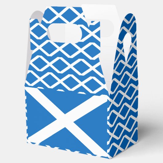 Schotse vlag Favor Box Bedankdoosjes (Geopend)