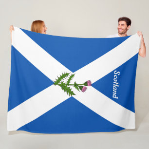 Schotse vlag fleece deken
