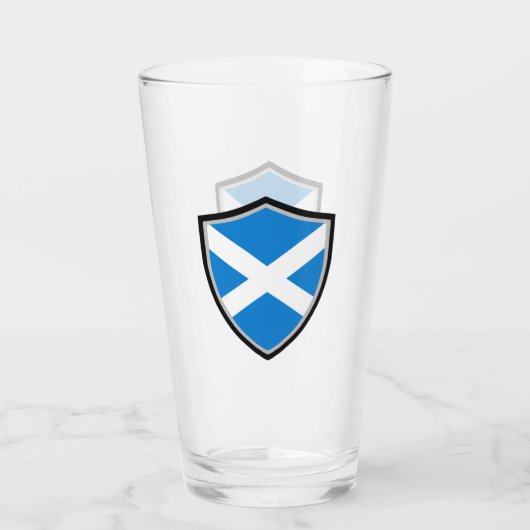 Schotse vlag glas (Achterkant)