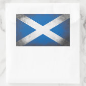 Schotse vlag Grunge Rechthoekige Sticker (Tas)