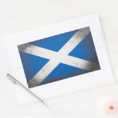 Schotse vlag Grunge Rechthoekige Sticker (Envelop)