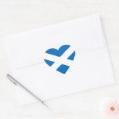 Schotse vlag Heart Sticker (Envelop)
