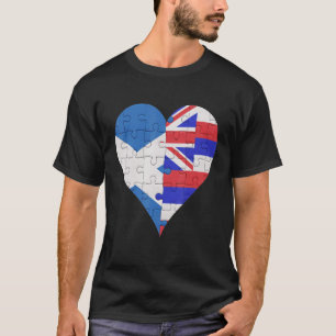 Schotse vlag Heart T-shirt