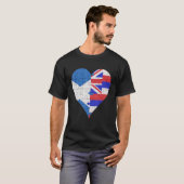 Schotse vlag Heart T-shirt (Voorkant volledig)