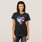 Schotse vlag Heart T-shirt (Voorkant volledig)