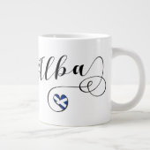 Schotse vlag in Heart, Alba, Schots-Gaelisch Grote Koffiekop (Rechts)