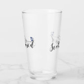 Schotse vlag in Heart, Scottish Saltire Glas (Links)