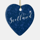 Schotse vlag in Heart, Scottish Saltire Keramisch Ornament (Rechts)