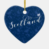 Schotse vlag in Heart, Scottish Saltire Keramisch Ornament (Voorkant)