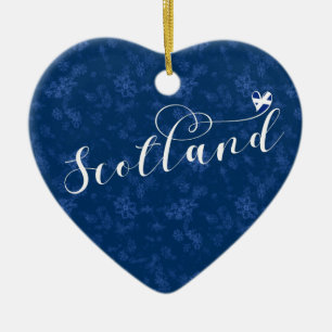 Schotse vlag in Heart, Scottish Saltire Keramisch Ornament