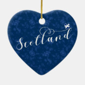 Schotse vlag in Heart, Scottish Saltire Keramisch Ornament (Achterkant)