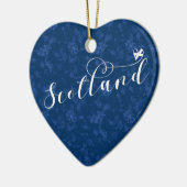 Schotse vlag in Heart, Scottish Saltire Keramisch Ornament (Links)