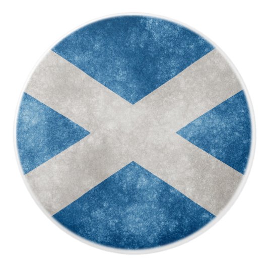 Schotse vlag keramische knop (Voorkant)