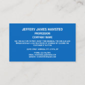 Schotse vlag & Koninklijk Wapen, Schotland Visitekaartje (Achterkant)