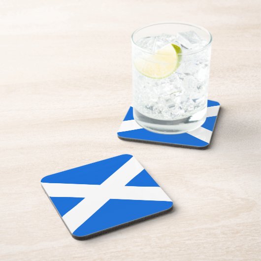 Schotse vlag kustgebied bier onderzetter (Rechterzijde)